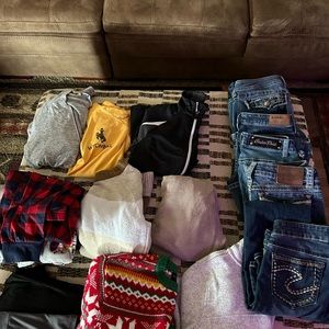 Bundle of clothing.
